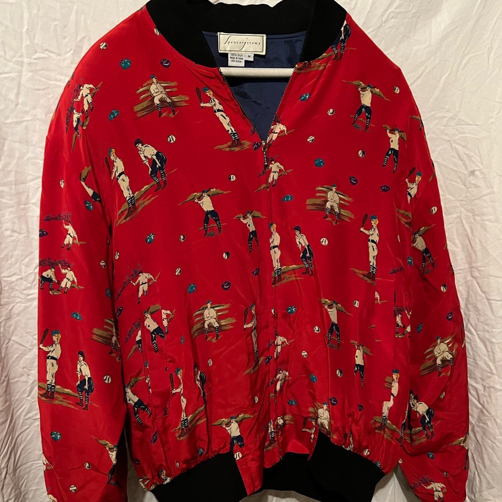 Vintage baseball silk jacket